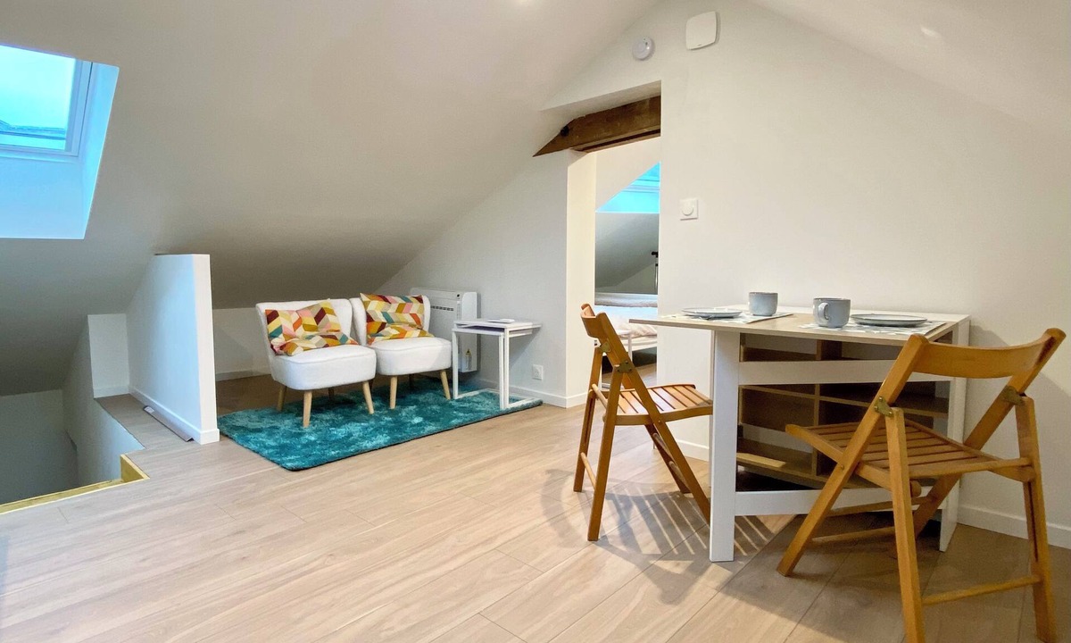 Montbazon Apartment | Charming new studio under the roof - center Montbazon