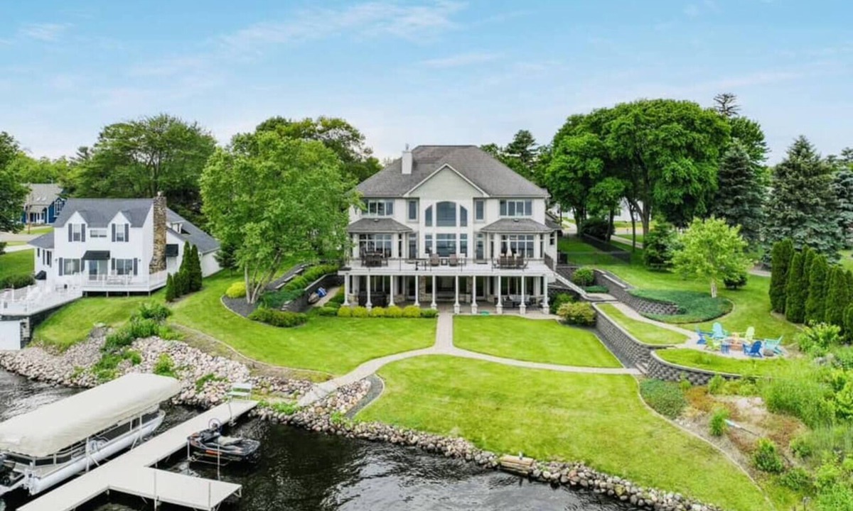 Chetek House | Downtown Lakefront Home on Lake Chetek with hot tub & pontoon rental