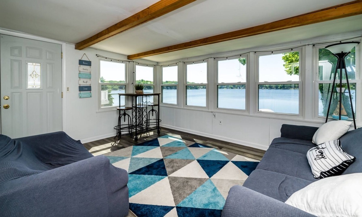 Sister Lakes House | Lakefront with private beach & boat dock