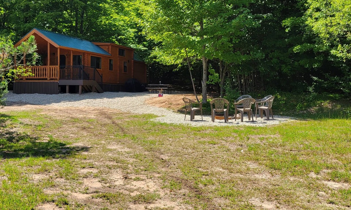 Northeast Michigan Cabin | Log Cabin Tiny Home Getaway on 22 acres