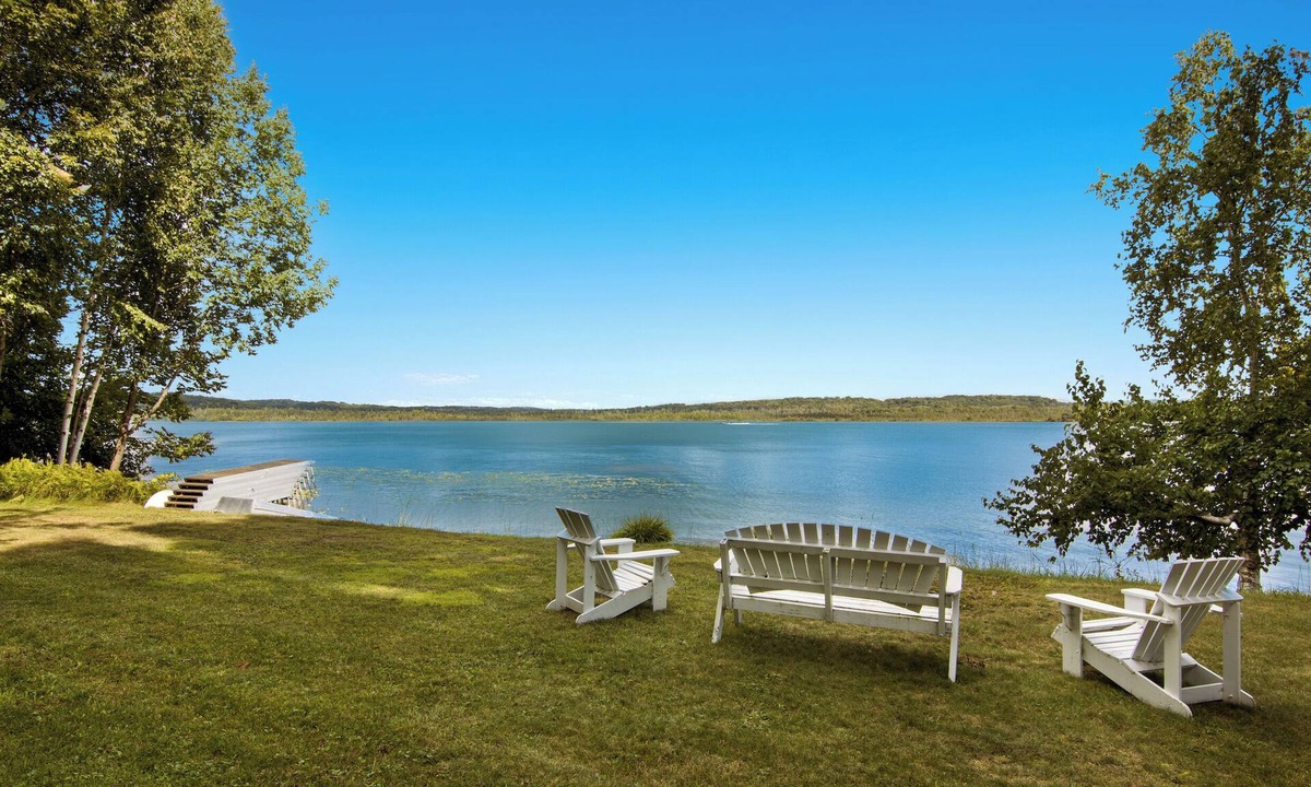 Cedar Cottage | Renovated Cottage with 100 ft Lake Private Lake Leelanau frontage