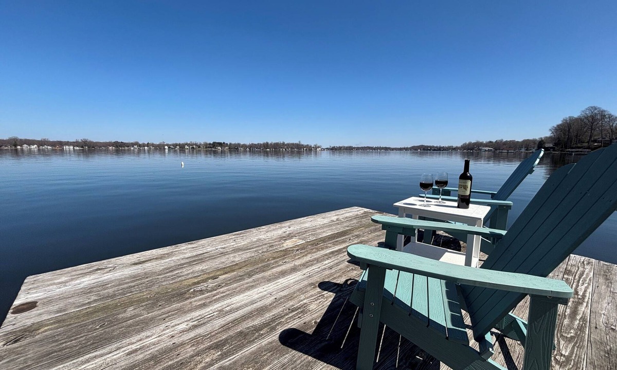 Paw Paw Lake House | Stunning Home-Direct Waterfront Access Private Dock for boat, swimming & fishing