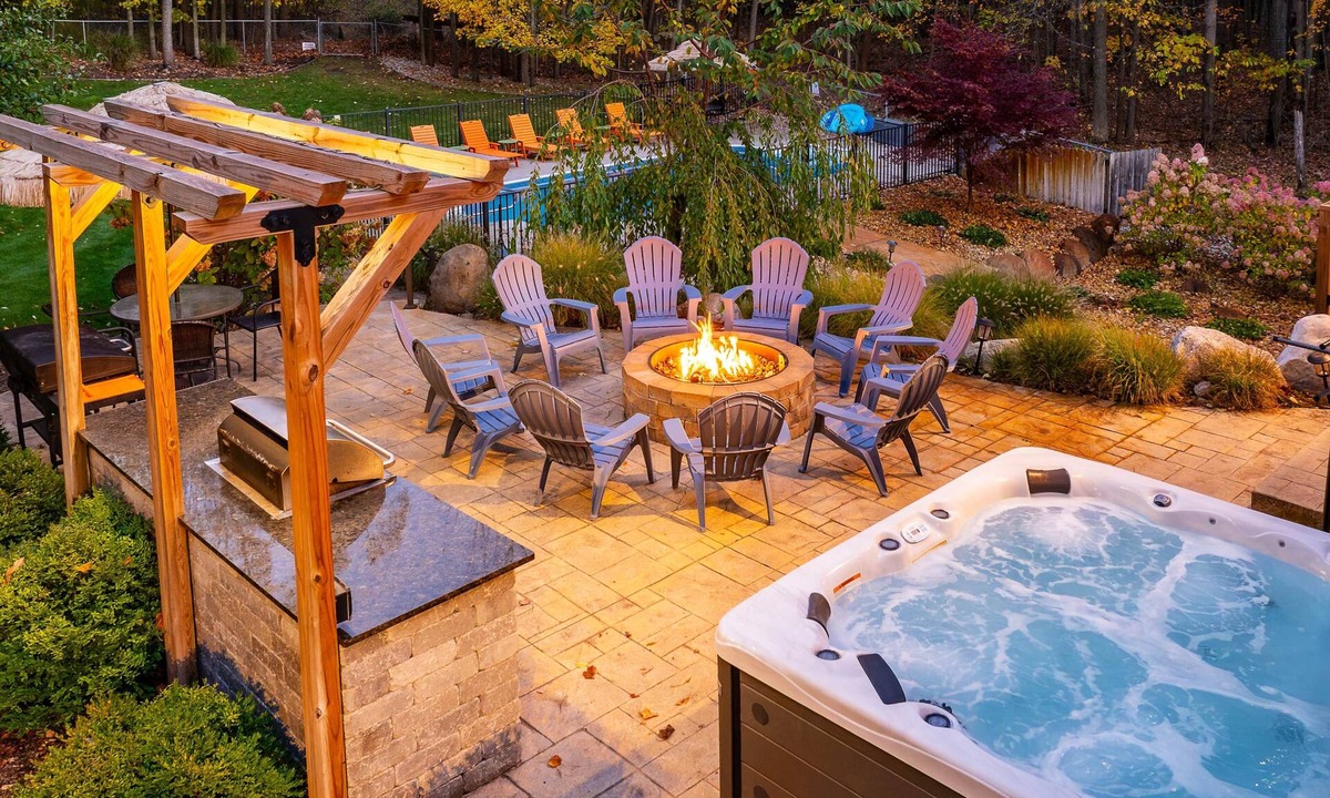 Fennville House | Swimming in the Sunset