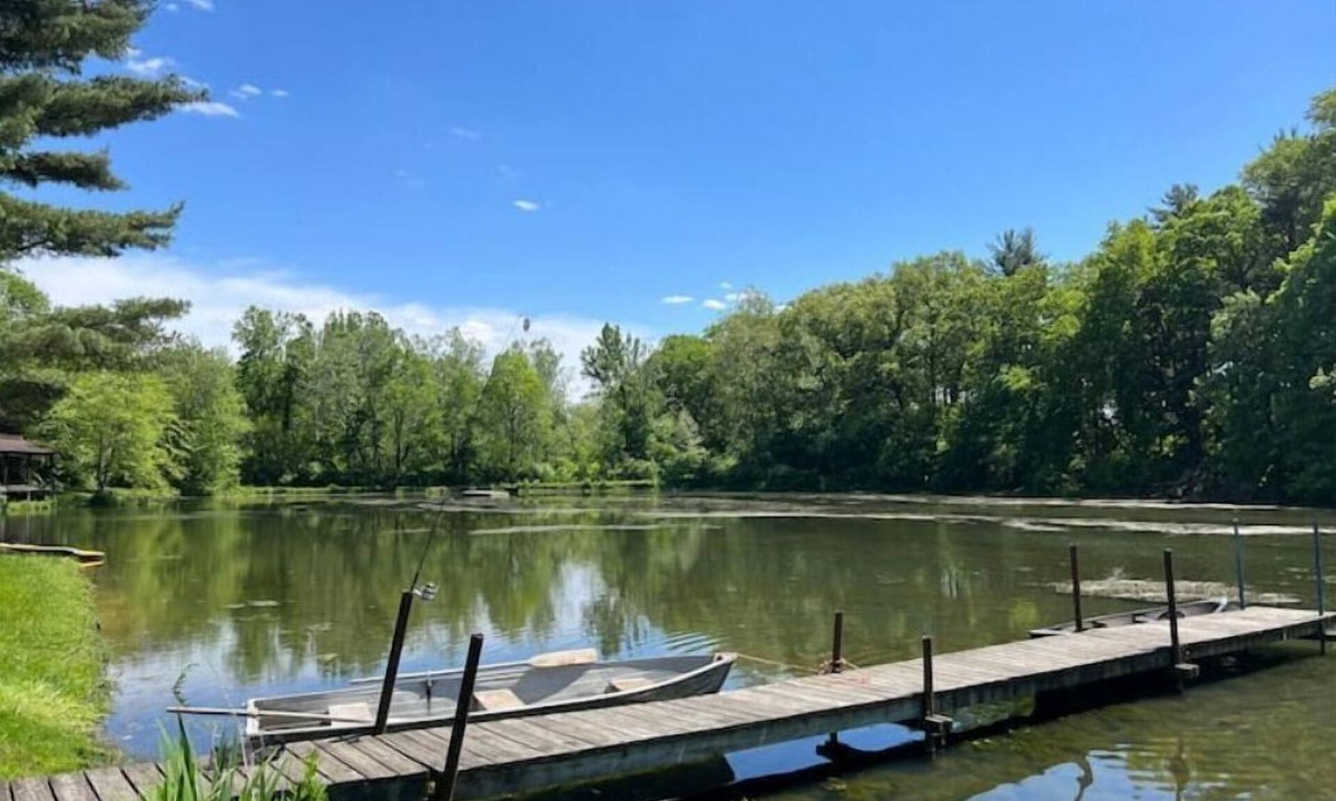 New Waverly Cabin | Unique Log Cabin Retreat on 138 Acres, swim, fish, boat, paddleboard, kayak!