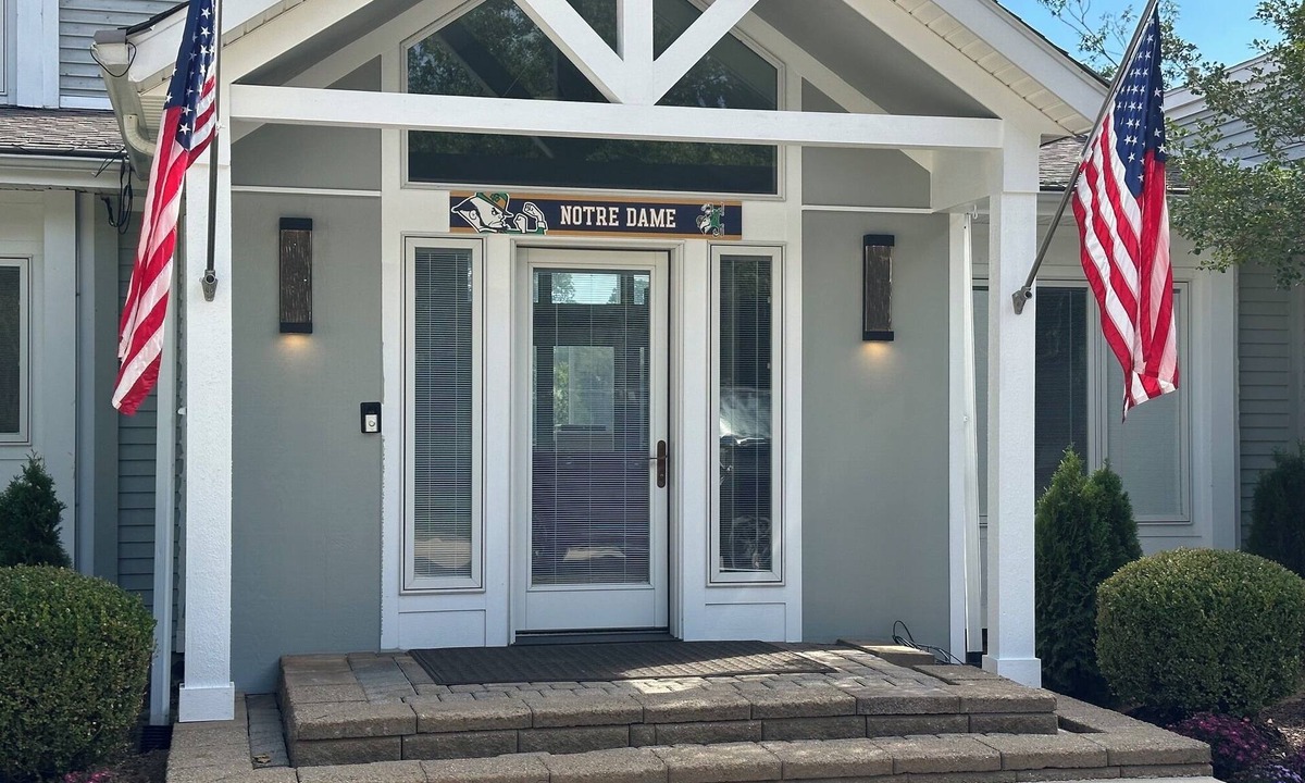 South Bend House | Waterfront Views Every Room - High Ceilings - Game Room - 8 mins to Notre Dame