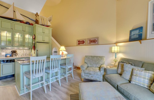 Charlevoix Condo | 202 Pointes North | Bridge View | Downtown Charlevoix | Indoor/Outdoor Pool