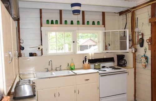 Mears Cottage | 350 feet of private beach on Lake Michigan, 6 acres of privacy