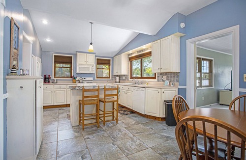 Plainwell House | 4 bedroom lakefront house on Pine Lake! Sunrise and Sunset views!