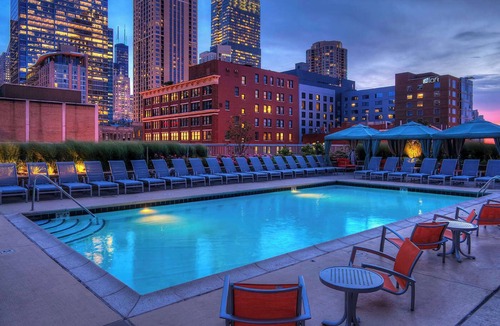 Downtown Chicago Apartment | 51st Floor MagMile Penthouse Views Balcony Pool