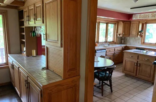 New Glarus House | Authentic Swiss Chalet w/private saltwater pool, sauna, grill, fire pit & more