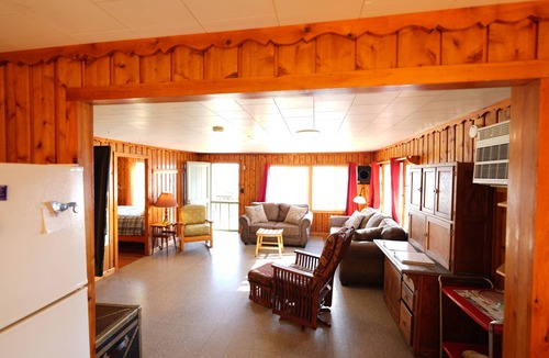 Au Train House | AuTrain Lake Sunrise Cabin w/Dock, private lakeside firepit. Near Pictured Rocks