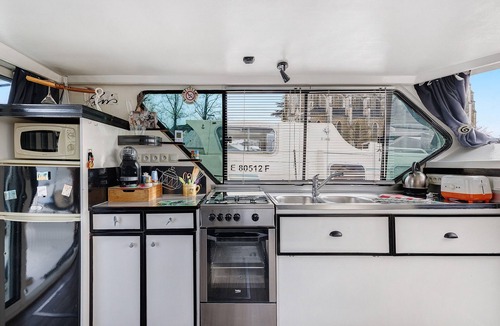 Sable-sur-Sarthe Boat Rental | 'Bateau Elvis' Houseboat with Private Terrace
