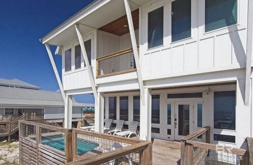 Surf Side Shores House | Beachfront at The Salty Pelican, Sleeps 16, Plunge Pool, Fort Morgan Beach