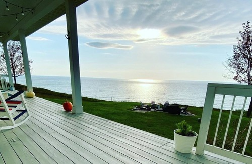 Ludington House | Beautiful Home On A High Bluff Overlooking Lake Mich! Sept 12-18 OPEN!
