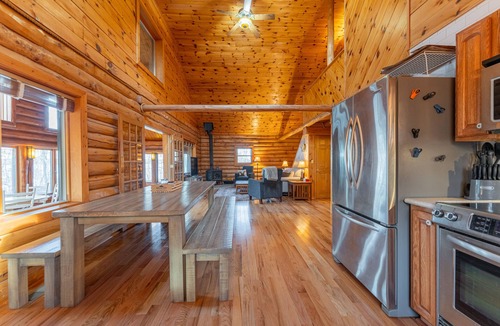 Gould City Cabin | Cedars on South: Lakeside Living – Kayaks, Dock, and Stunning Views!