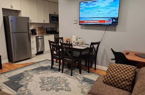 Rogers Park Apartment | Chicago Lakefront Vacation Rental · Fire Pit Patio · Loyola Beach