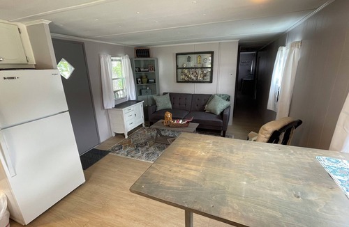 Laketon RV Rental | Cozy 2-bedroom campground @ peaceful Hill Lake Resort, Overlooking the lake.