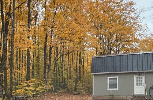 Frederic Cabin | Enchanting cabin with AC in charming Frederic. 1 bedroom studio in the Woods.