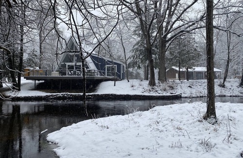 Branch House | Enjoy the awesome outdoor space on the South Branch of the Pere Marquette River!
