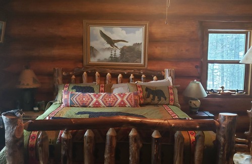 Elcho Cabin | Executive Log Home on Beautiful Lower Post Lake All Seasons