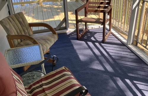 Greenville Cabin | Fully furnished cabin overlooking scenic Wabasis Lake
