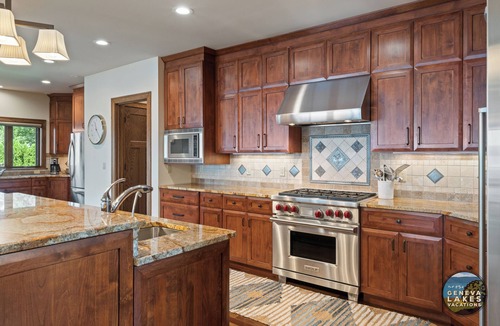 Lake Geneva House | Geneva Lakefront Luxury Home with Private Pier Tennis Court