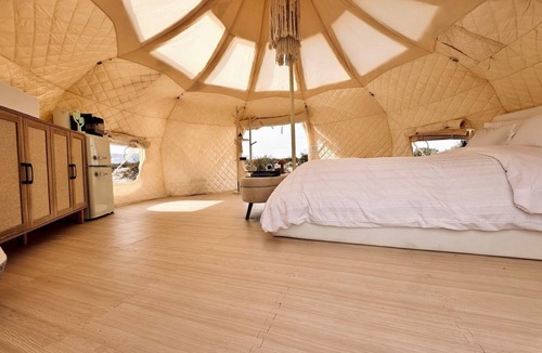Wonder Valley Cabin | Gorgeous Yurt with Tank Pool, Fire Pit and Barbecue in Wonder Valley, California