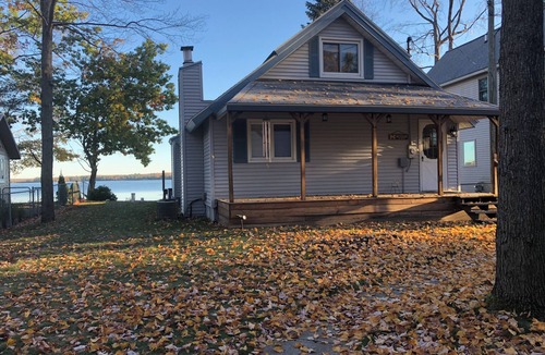 Kalkaska Cottage | Great lakefront property on Manistee Lake with recently remodeled patio area.