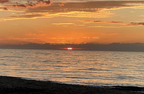 Shorewood-Tower Hills-Harbert Cottage | Guests have access to 200 ft of private beach & sand dunes on Lake Michigan.