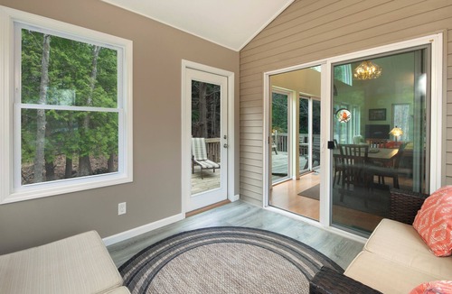 Maple City House | Hiking to Good Harbor Beach. 20 acre paradise.