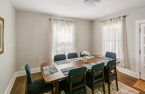 Libertyville House | Home with fenced yard, deck and porch in DT Libertyville Near Naval Base