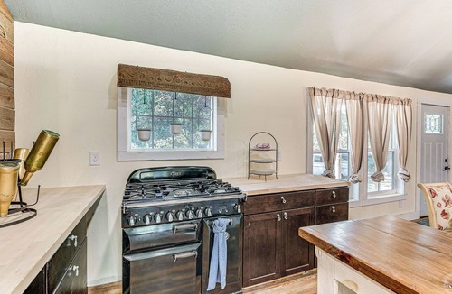 Riverside House | Hot Tub + Yard: Farmhouse by Michigan Beaches!