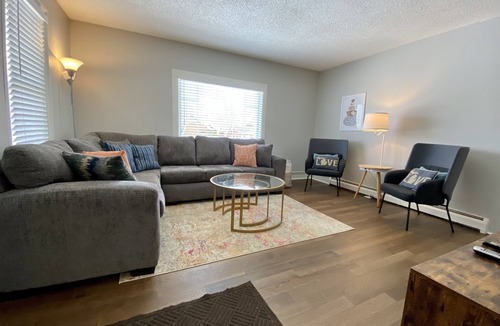 Elk Rapids House | Huge corner lot, home is a 2-minute walk to beach, playground, and park
