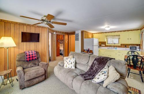 Steuben House | Ice Fish & Snowmobile: Riverfront Manistique Cabin