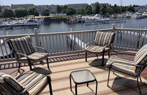 Manistee Condo | Indoor/Outdoor Pool and Hot Tub, Beautiful Beaches, Perfect for Ski Vacations