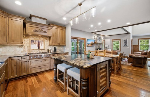 New Buffalo House | Juniper Presents: NB Getaway with HotTub, Pool & Priv Screening Room