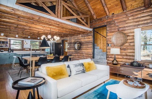 Glenn House | Lagom Sunset Retreat: Hot Tub, Lake Michigan Beach, Home Theater, Sunset Views
