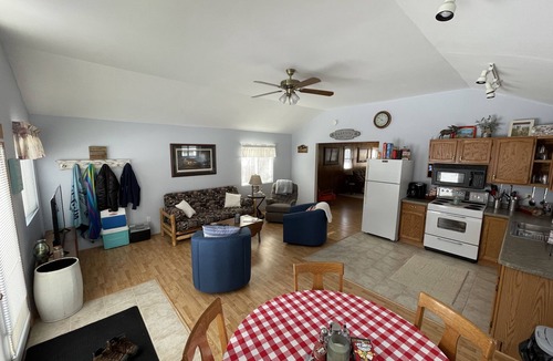Fenwick Cottage | Lake Cabin with Dock, Deck and Beach on Long Lake