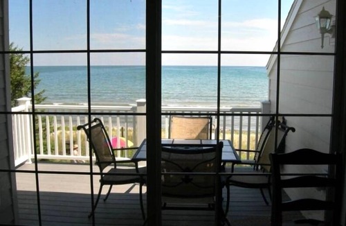 Jacksonport Condo | Lake Michigan Sand Beachfront Condo, Spectacular Views, sunrise, WiFi, 2nd floor