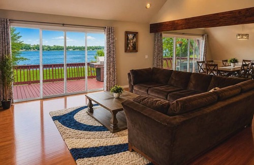 East Leroy House | Lakefront A-Frame with Kayaks, Firepit & Theater Movie Room