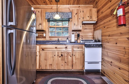 Watersmeet Cabin | Lakeside wilderness resort cabin with dock, fire pit, on-site store, bait shop!