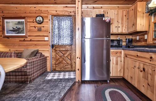 Watersmeet Cabin | Lakeside wilderness resort cabin with dock, fire pit, on-site store, bait shop!
