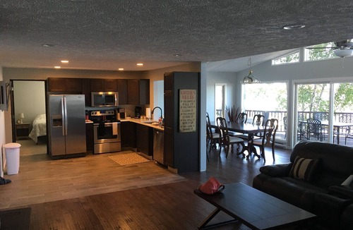 Silver Lake Cottage | Large Lake House 30 Feet From The Water With Private Dock Out The Door.