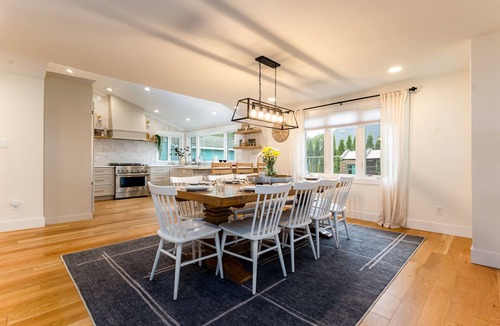 Bass Lake House | Luxe Lakefront Home with Hot Tub