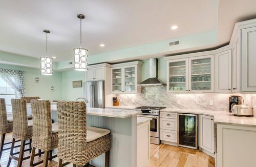 South Haven House | Luxury Beach House-6 Bedrooms, Game Room, Yard, Fire Pit-Walk to Beach & Town