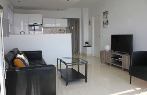 Benalmadena Costa Apartment | Luxury Modern Beachfront Apt VFT/MA 04505 Panoramic Sea Views. Wifi & UK TV