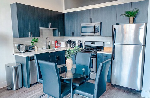 Near South Side Apartment | McCormick Place city view 2br/2ba with optional parking for up to 8 guests