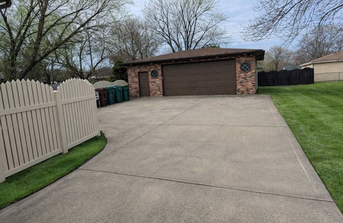 Merrillville House | Modern Home in Merrillville with Fenced Yard , Patio & Detached Garage
