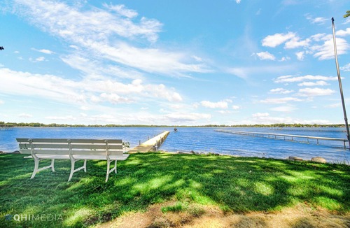 Bass Lake House | New! Sunset Shores: Lakefront home with private pier/huge fenced yard!