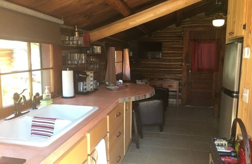 Ponshewaing Cabin | Northern Michigan Getaway - Cozy Log Cabin right on Crooked Lake Waterfront